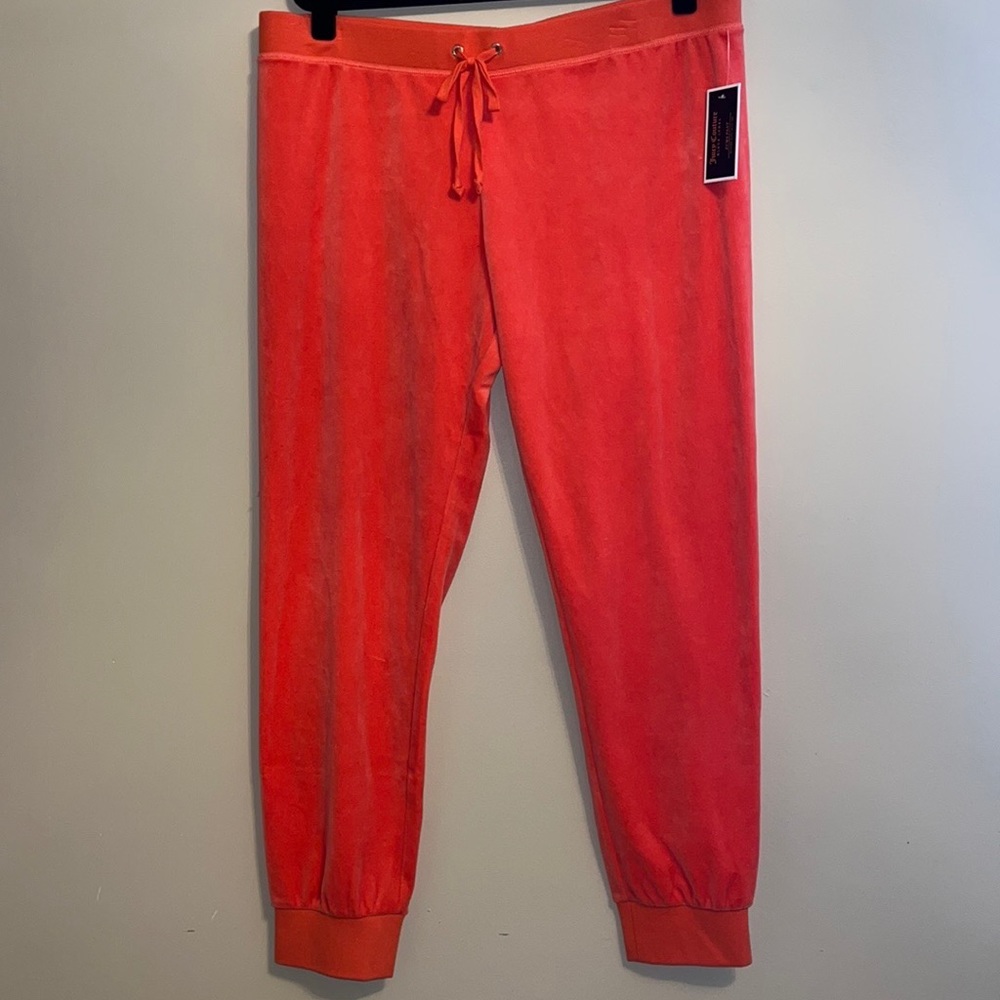 Juicy couture, black label, sweatpants, banded cuff, slim leg